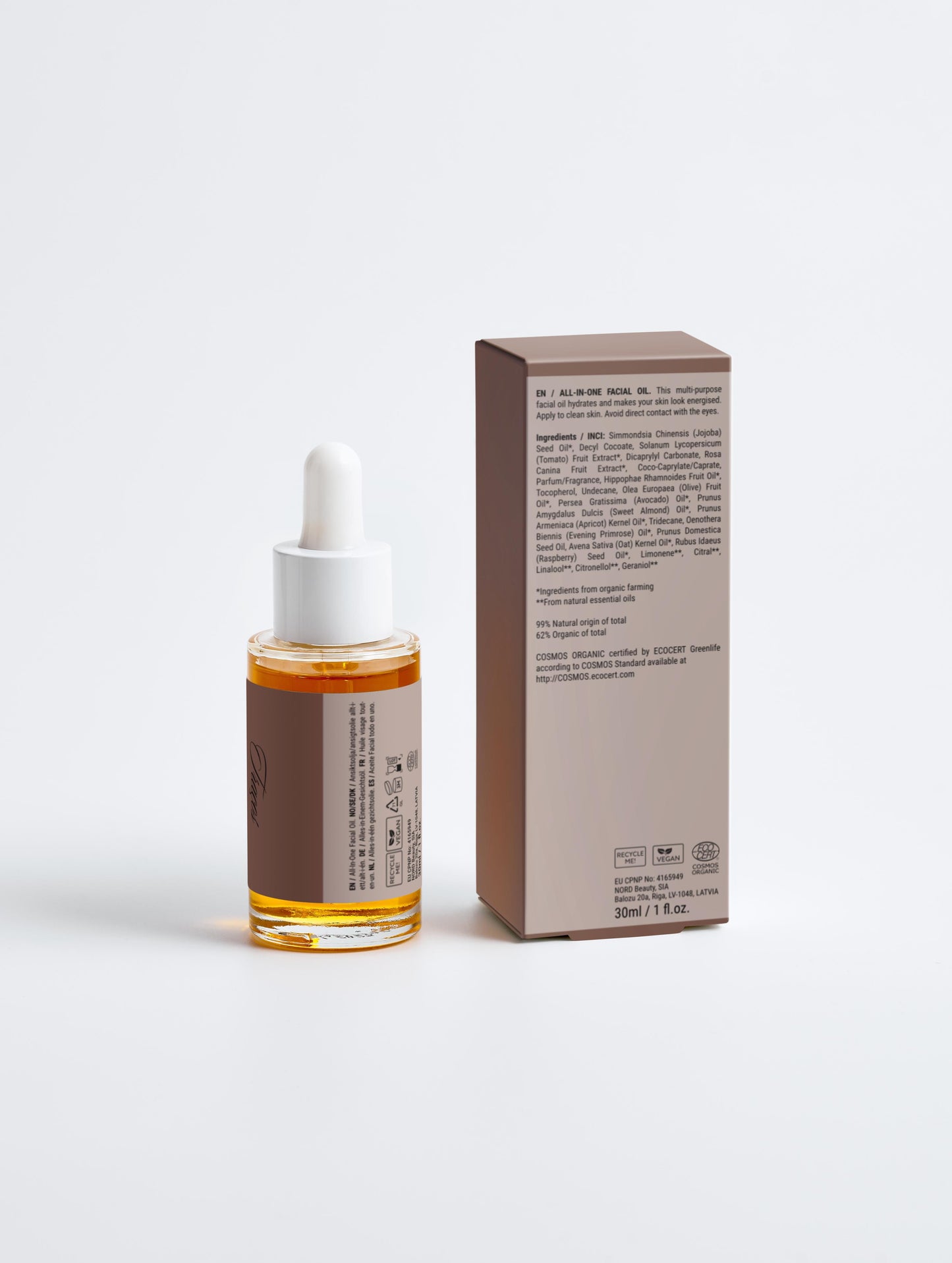 Óleo facial tudo em um, 30 ml