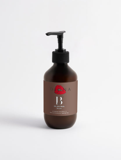 Silk Skin Body Serum, Amadeirado Âmbar e Couro, 270 ml
