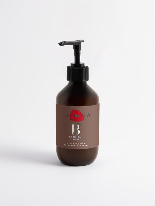 Silk Skin Body Serum, Amadeirado Âmbar e Couro, 270 ml