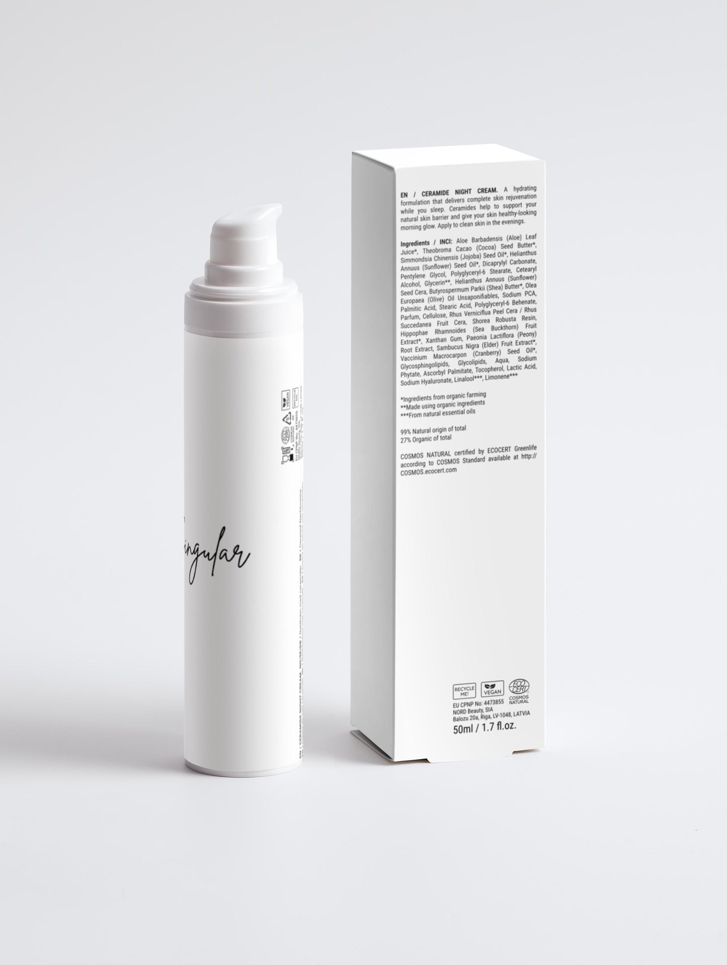 Creme Hidratante Noturno Ceramida, 50 ml