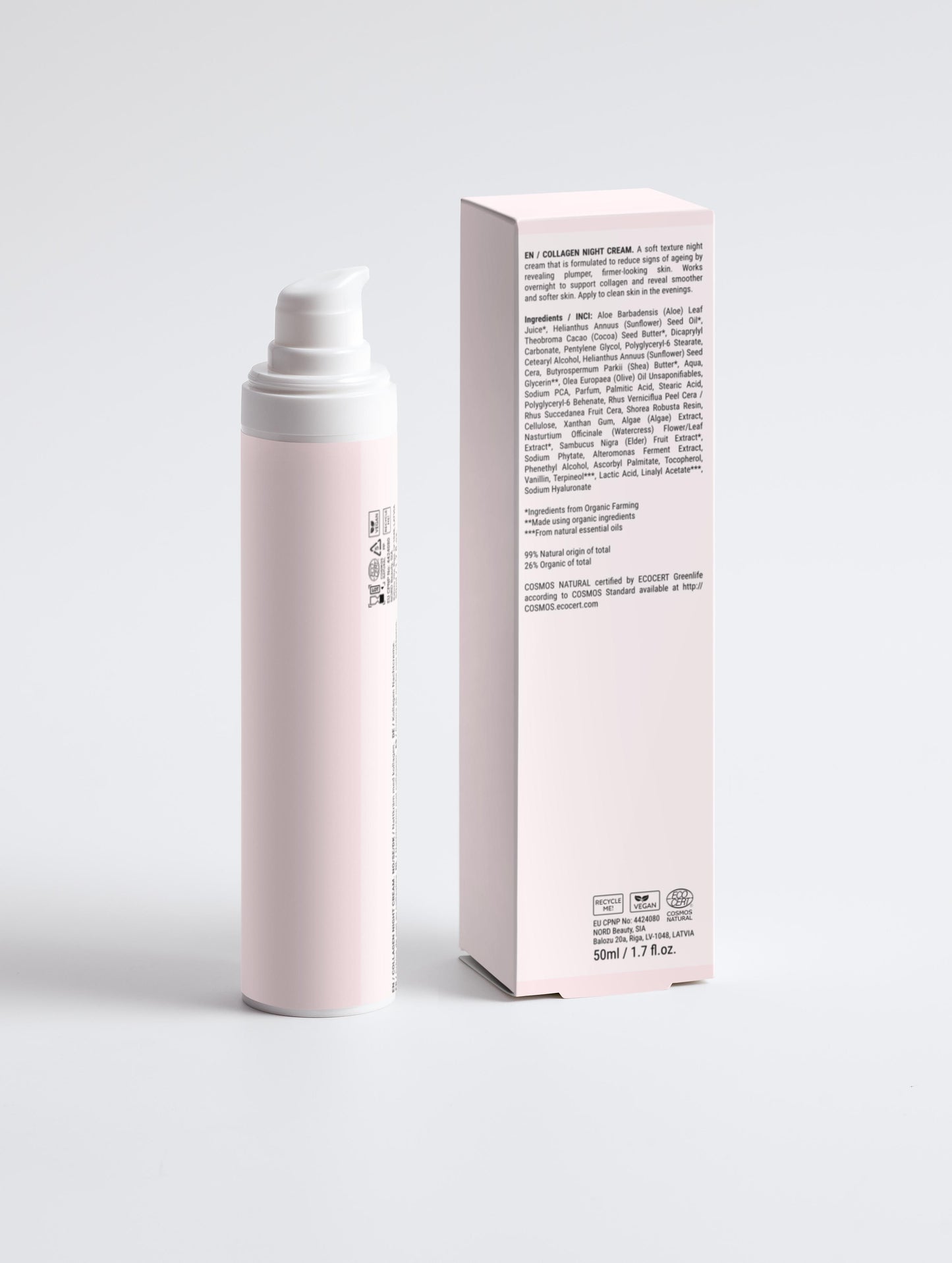 Creme para Noite Antienvelhecimento com Colágeno, 50ml