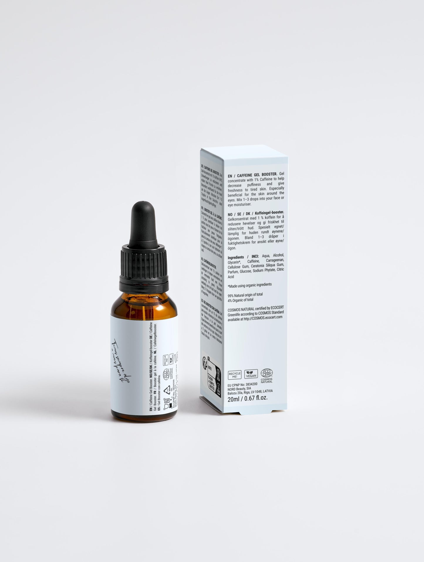 Gel de reforço de cafeína, 20 ml